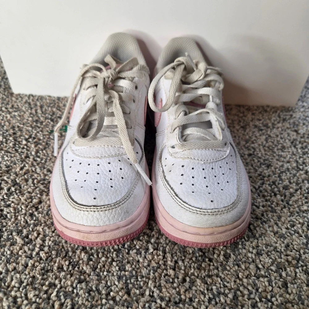 Nike Air Force 1 Low White Pink Toddler Shoes CZ1685-107 Size 12C Kids Sneakers